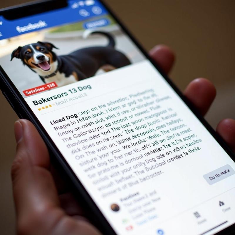 Sharing Lost Dog Information on Social Media