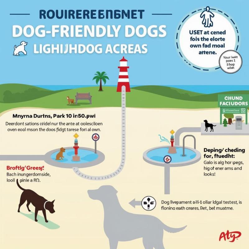 Dog-friendly areas in Daytona Beach, Florida, featuring Lighthouse Point Park and Smyrna Dunes Park.