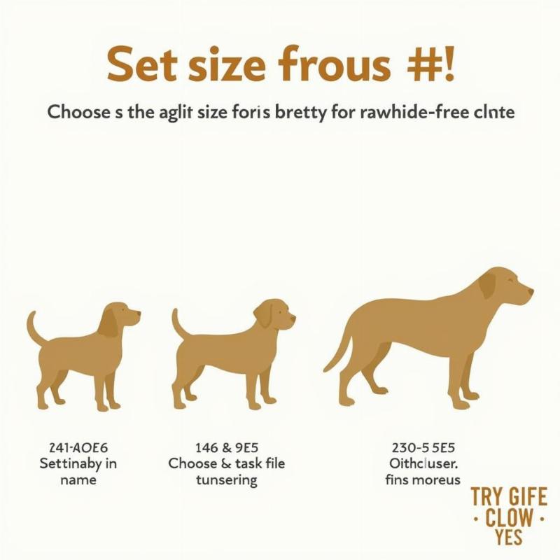 Different Sizes of Rawhide-Free Chews for Various Dog Breeds