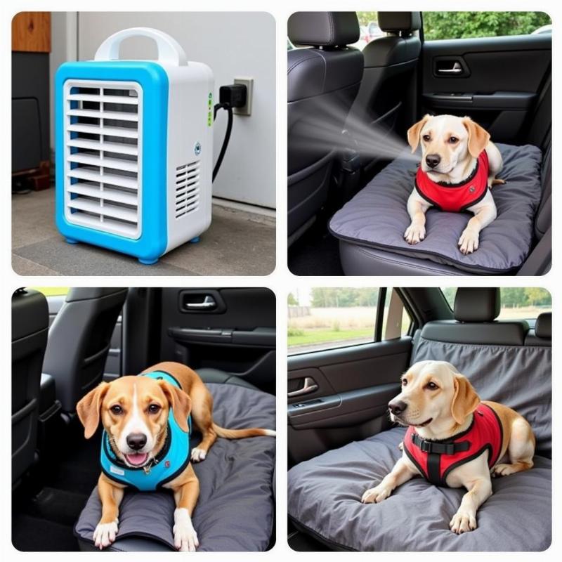 Different types of dog car air conditioners