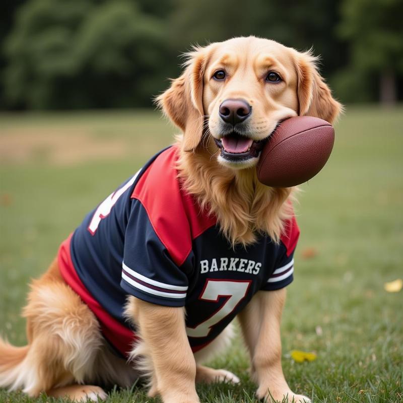 DIY Football Dog Costume