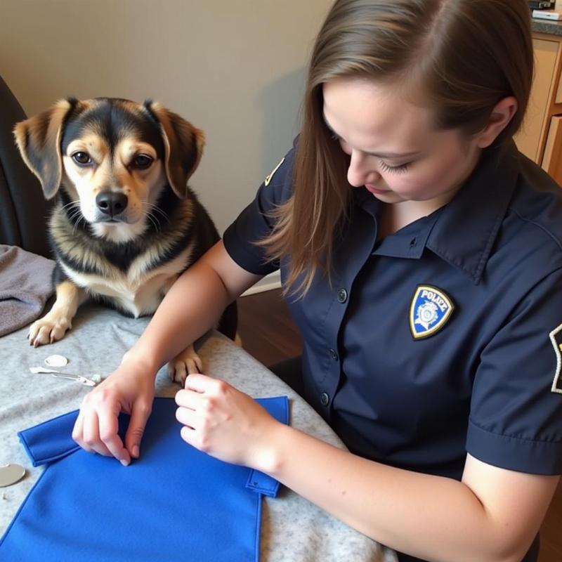 Making a DIY Police Dog Costume