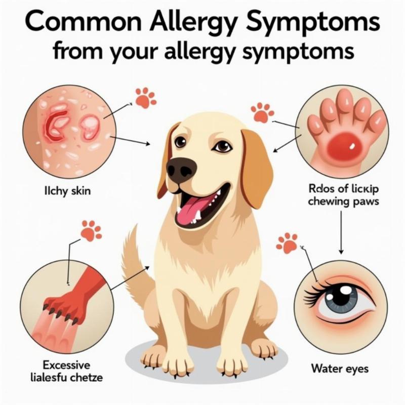 Dog Showing Allergy Symptoms