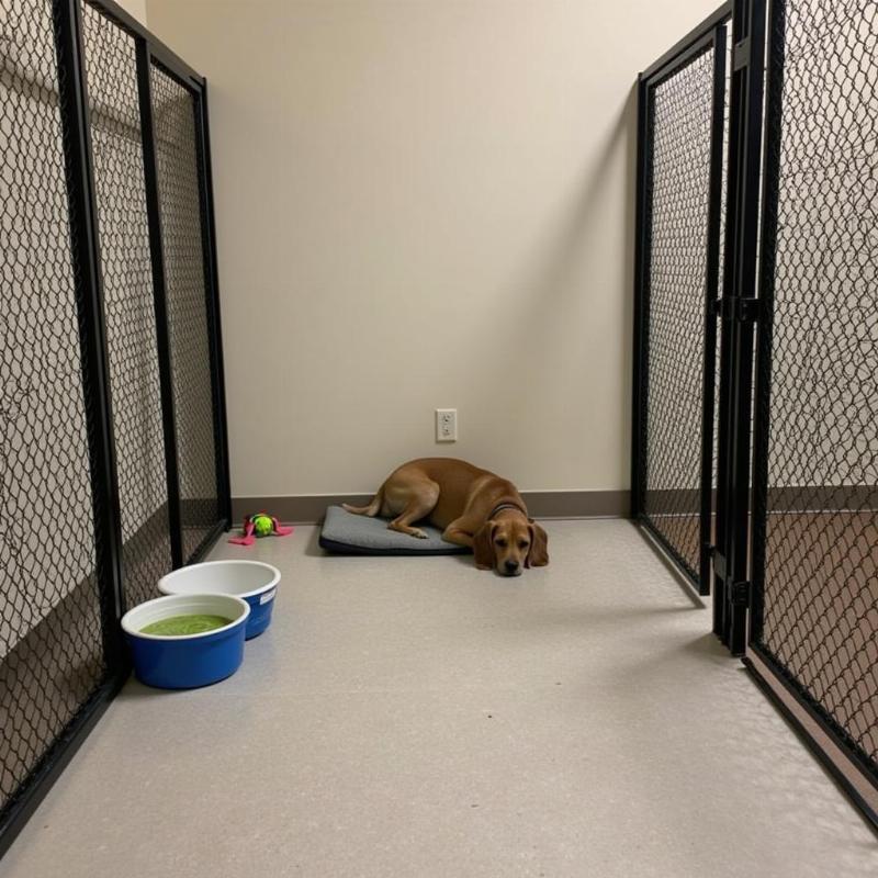 Comfortable Kennel at a Greenwood, SC Dog Boarding Facility