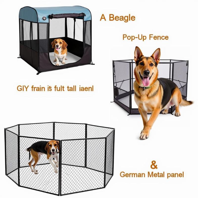 Different dog breeds and their portable fence needs