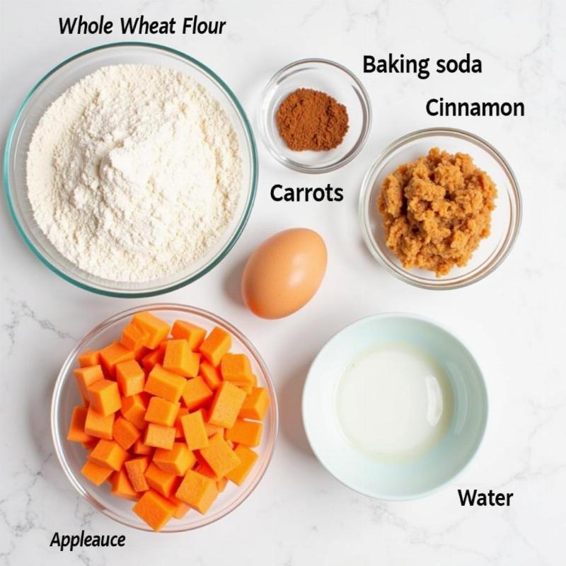 Dog Carrot Cake Ingredients