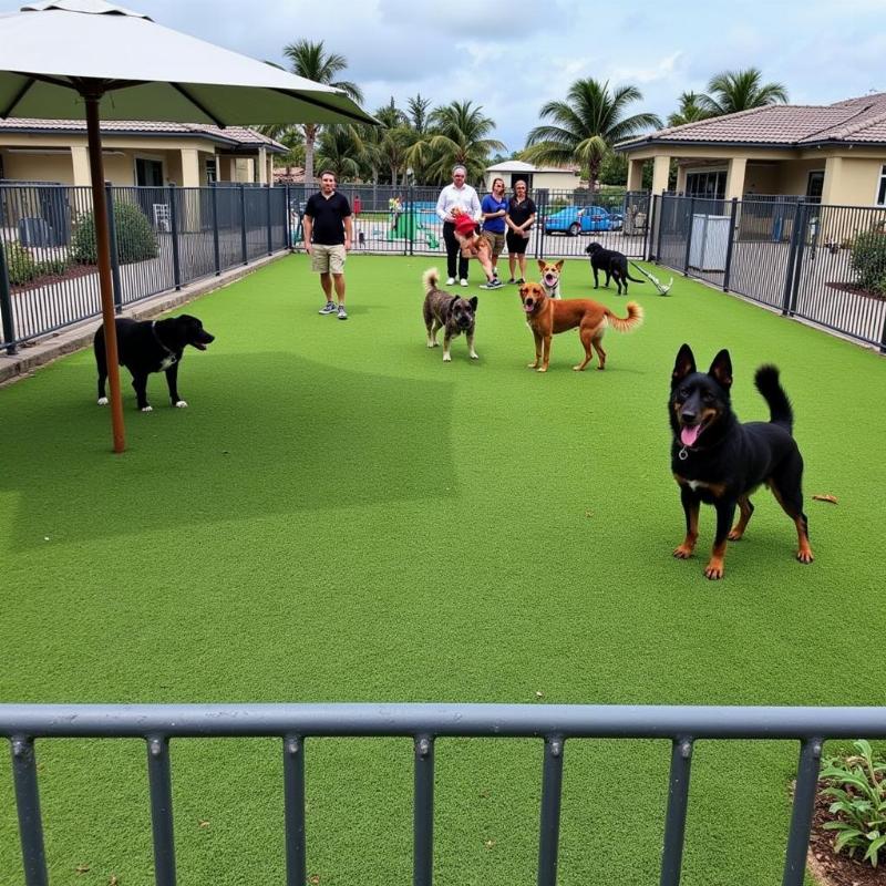 Dog Daycare Play Area in Cape Coral