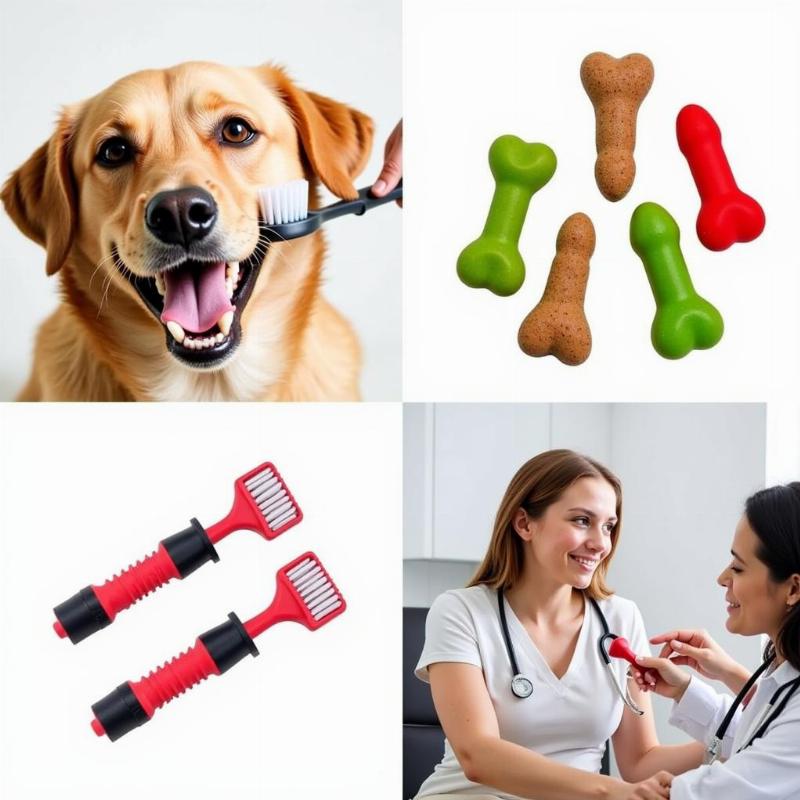 Dog dental care routine