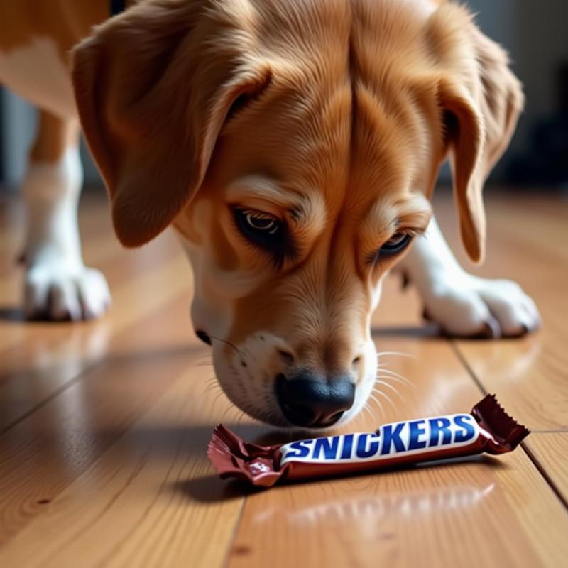 Dog Accidentally Eating a Snickers Bar