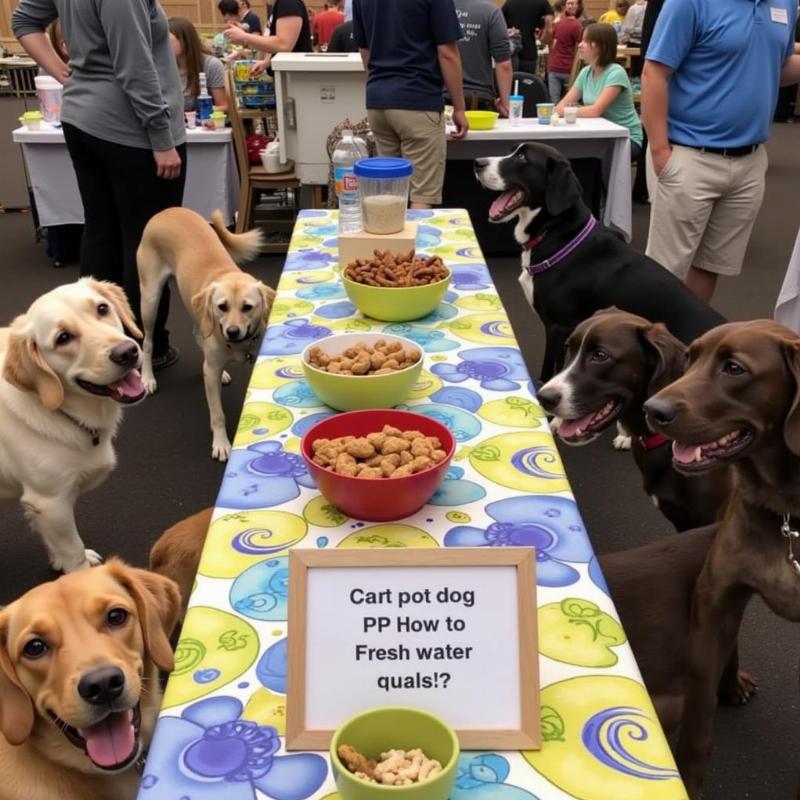 Dog-Friendly Food Station at a Party