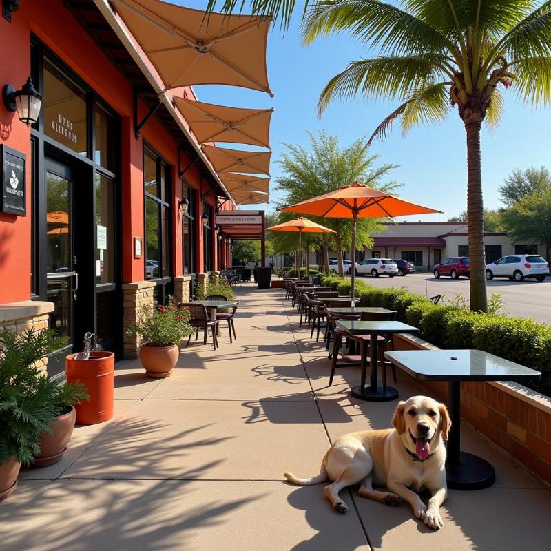 Dog-friendly patio in Grapevine, TX