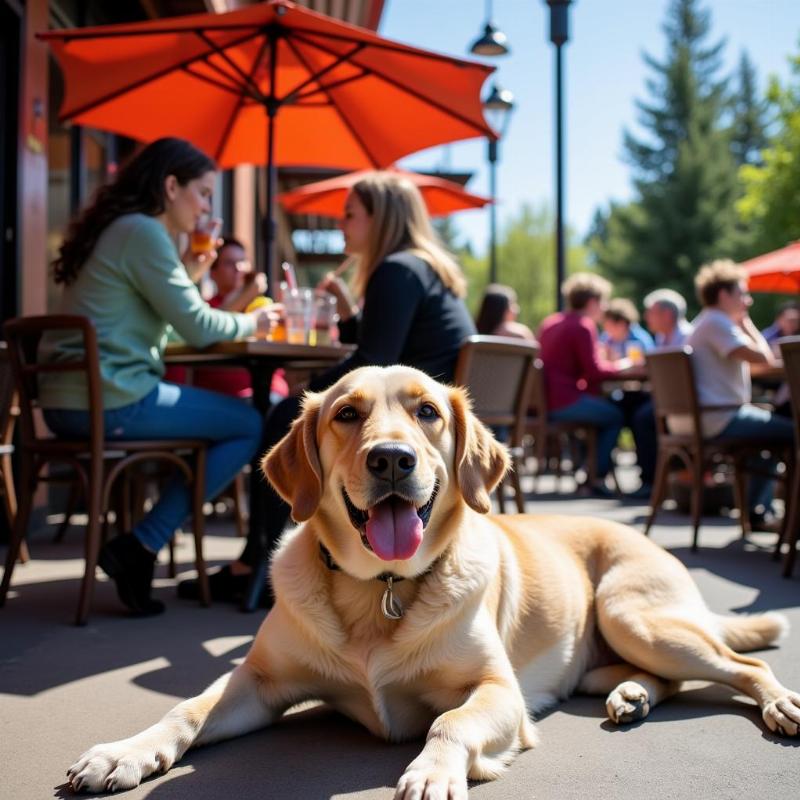 Dog-friendly patio in Spokane