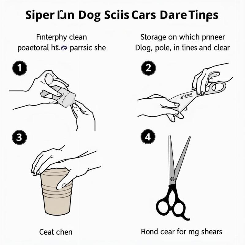 Dog Grooming Scissors Maintenance