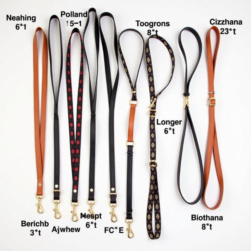 Different Dog Leash Materials and Lengths