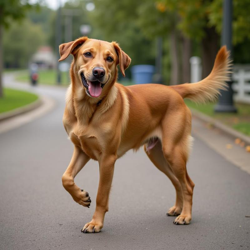 Dog Limping with a Swollen Paw