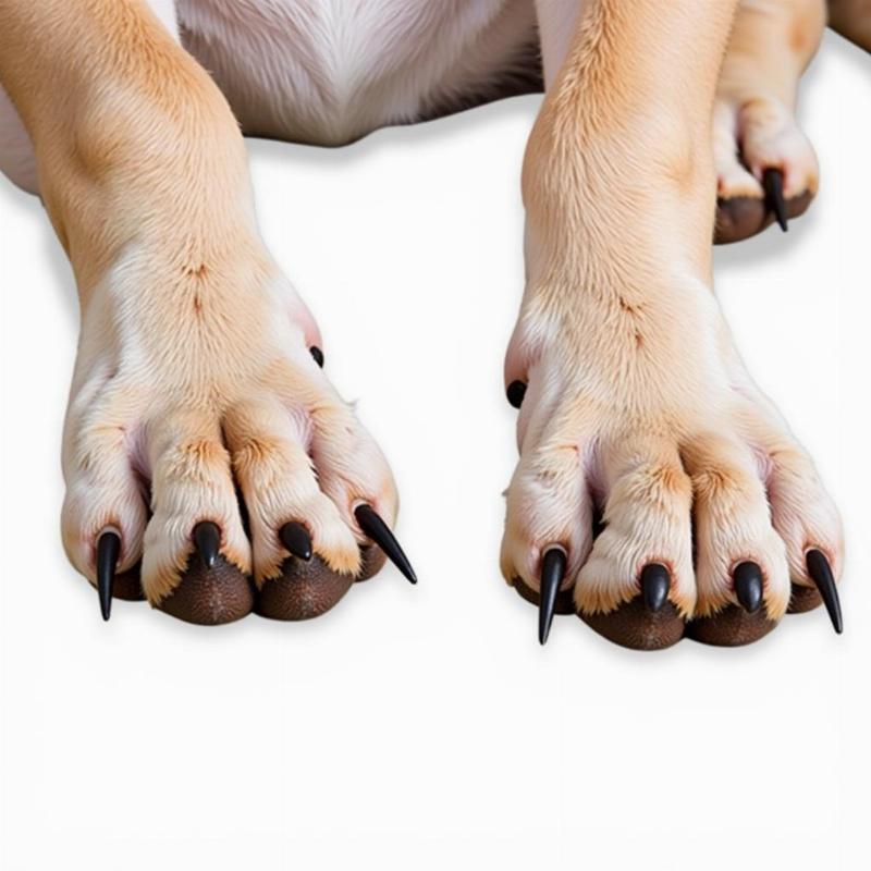 Dog Paws After Applying Balm