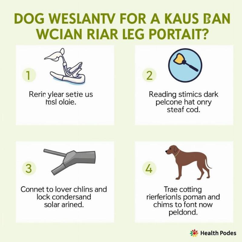 Caring for a Dog's Rear Leg Splint