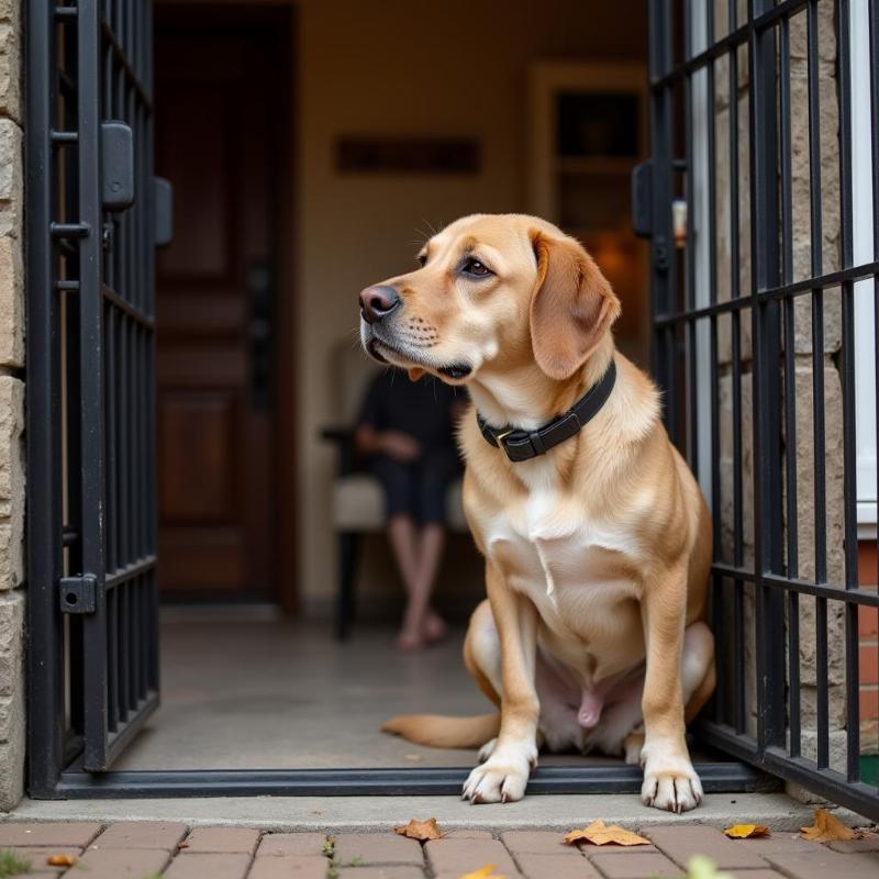 Dog refusing to enter crate