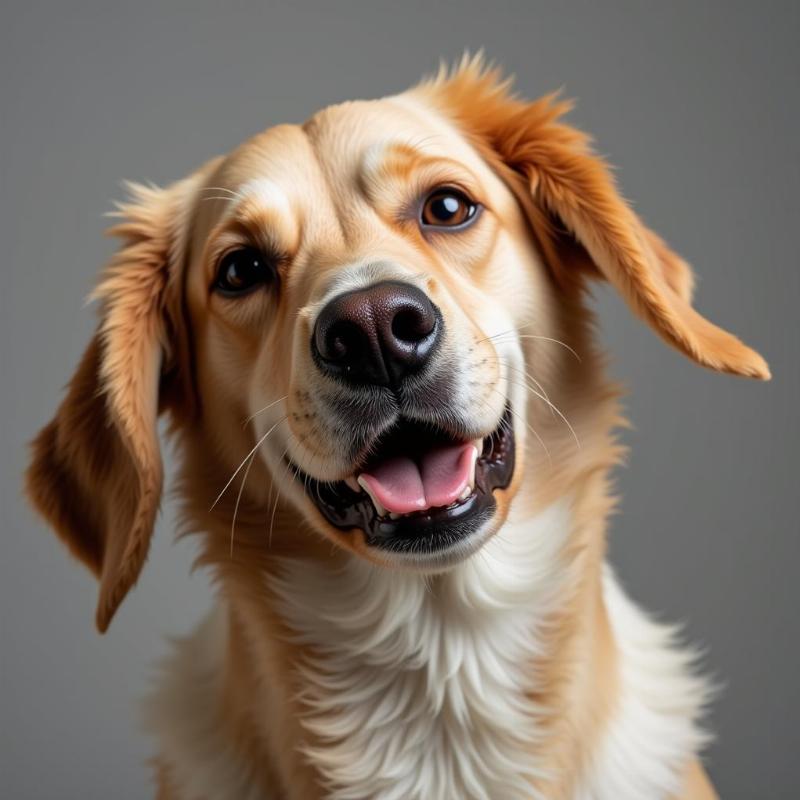 Dog shaking head due to ear infection