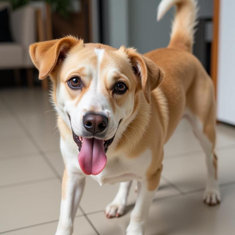 Dog Showing Anxiety Symptoms