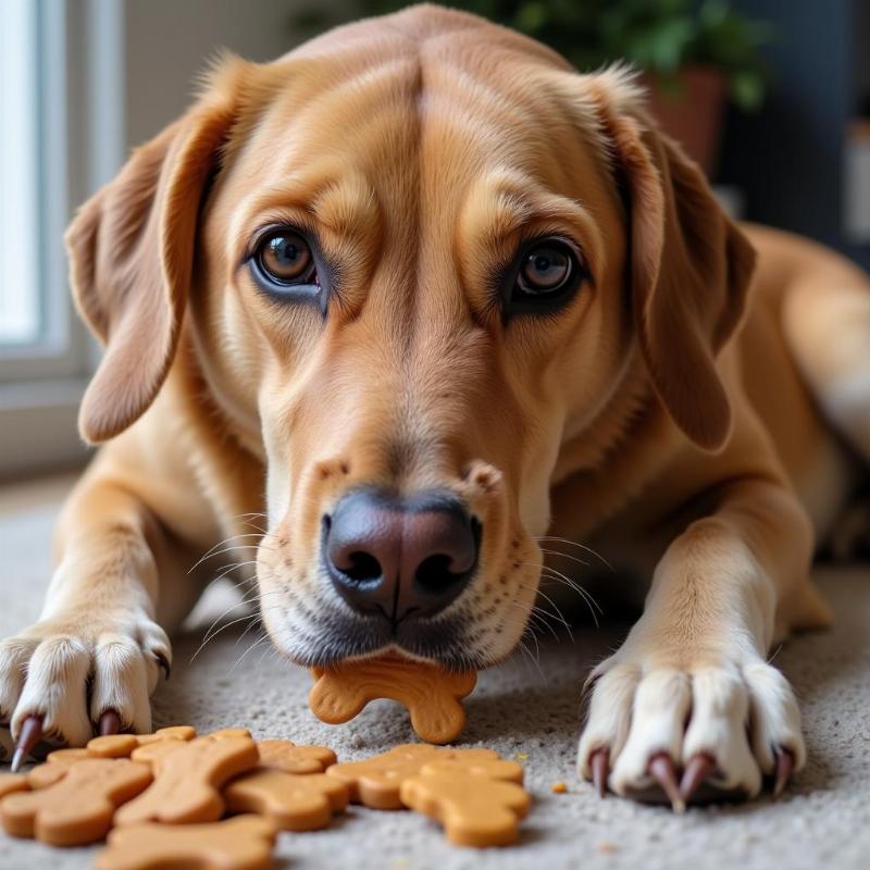 Dog Showing Signs of Digestive Upset