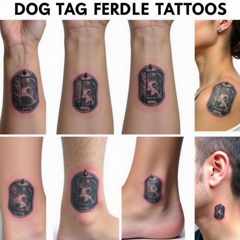 Dog Tag Tattoo Placement