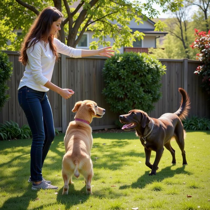 Dog Training Boundary Reinforcement