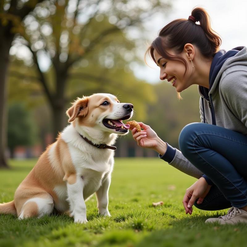 Huấn luyện chó với phương pháp củng cố tích cực