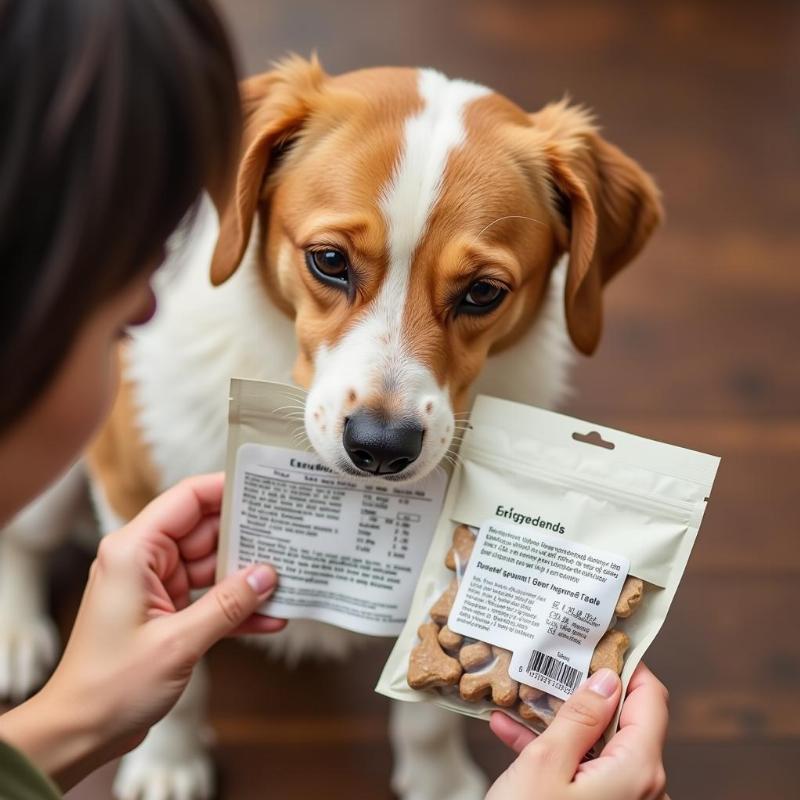 Checking Dog Treat Ingredients