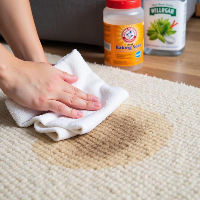 Cleaning Dog Urine on Wool Carpet