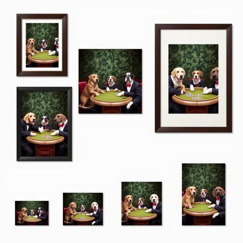 Dogs Playing Poker Print Options