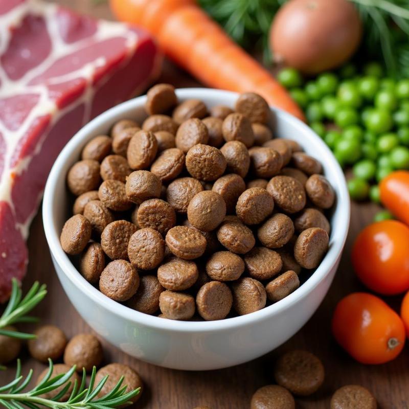 Dry Dog Food with Lamb Ingredients