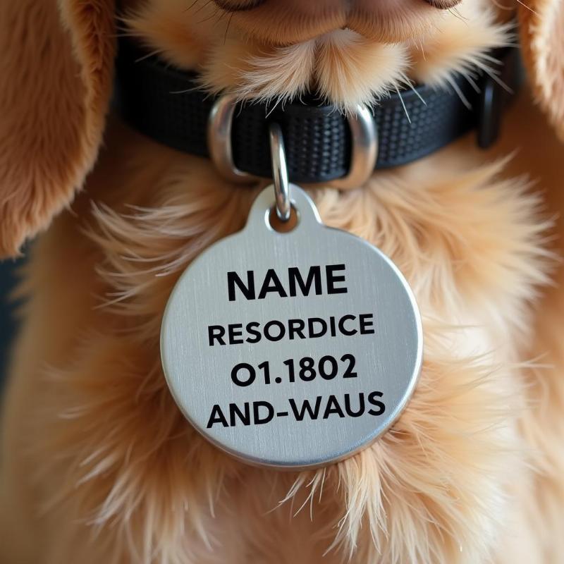 Engraved Dog Tag