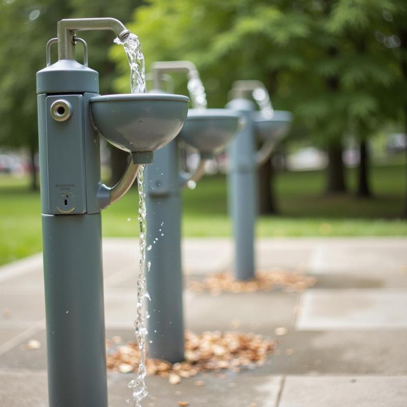 Dog Water Fountains at Estelle Cohn Dog Park