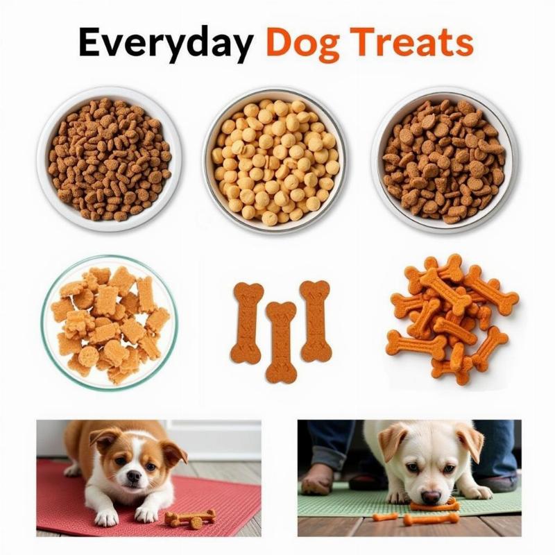 Everyday Dog Treats like Kibble and Biscuits