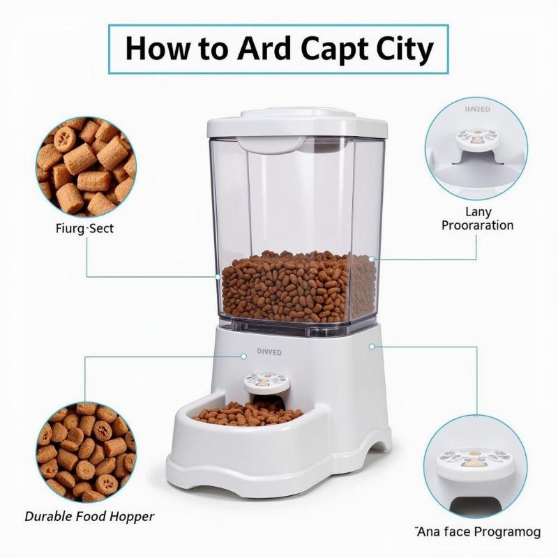 Extra Large Automatic Dog Feeder with High Capacity