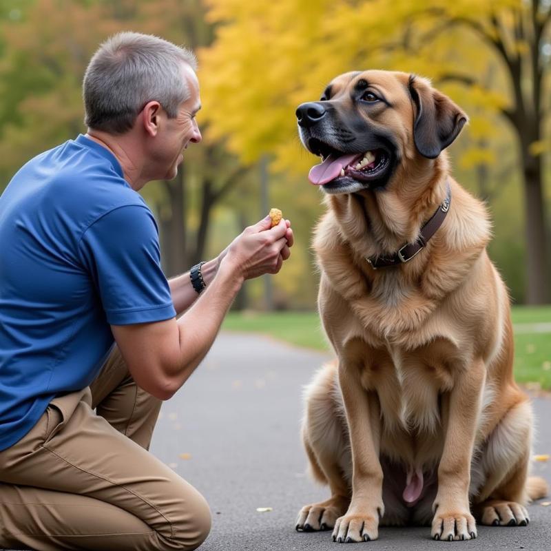 Positive Reinforcement Training for an Extra Large Dog