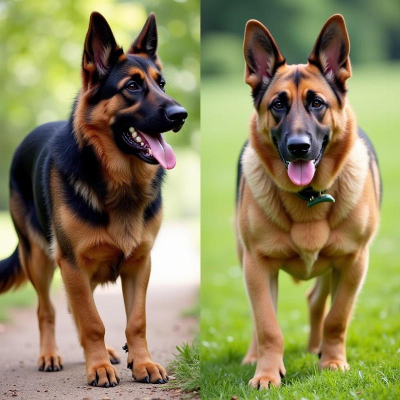 German Shepherd and Alsatian Comparison