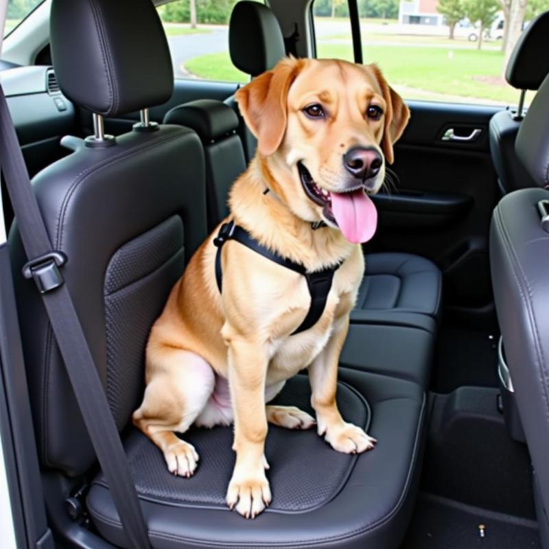 Safe and Comfortable Dog Car Seat for Large Breeds