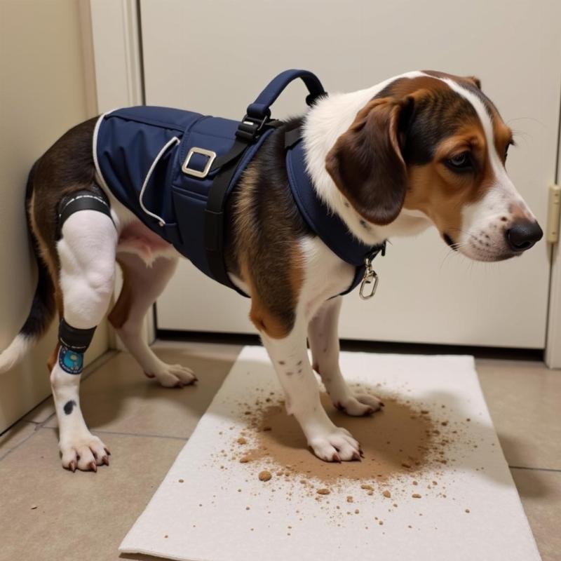 Helping a Dog with a Broken Leg Poop