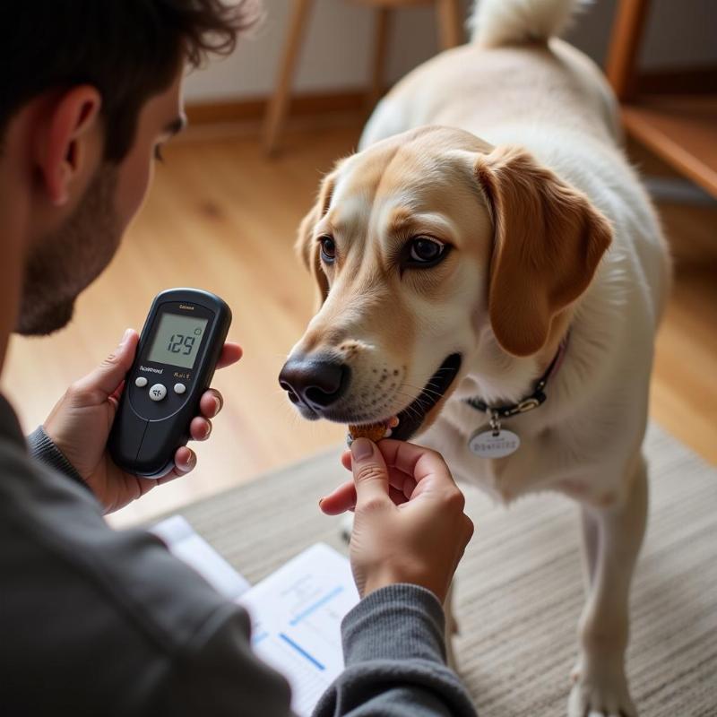 Giving Treats to Diabetic Dog