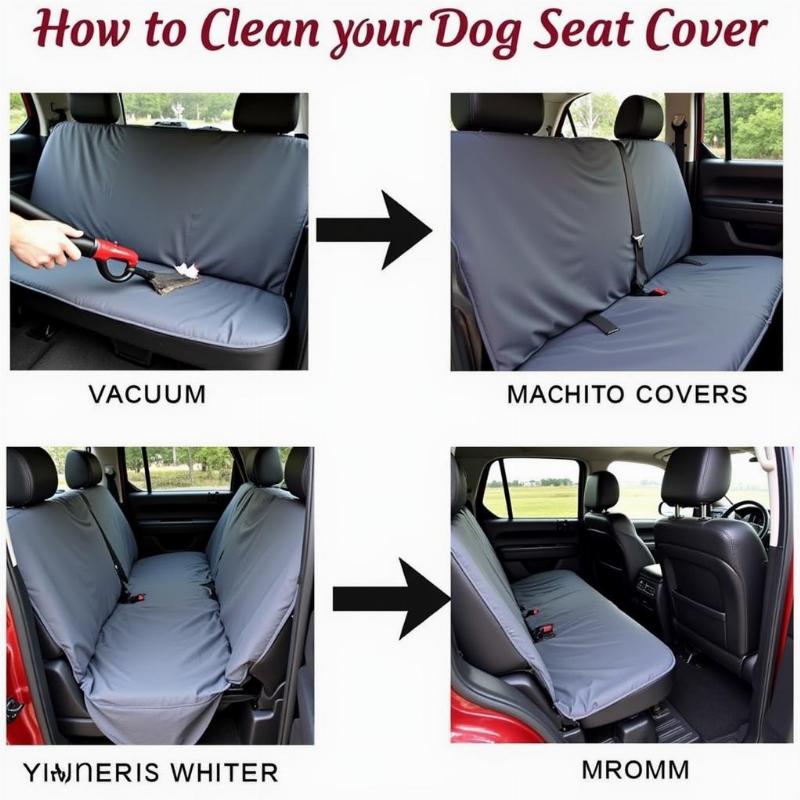 Cleaning a GMC Sierra Dog Seat Cover