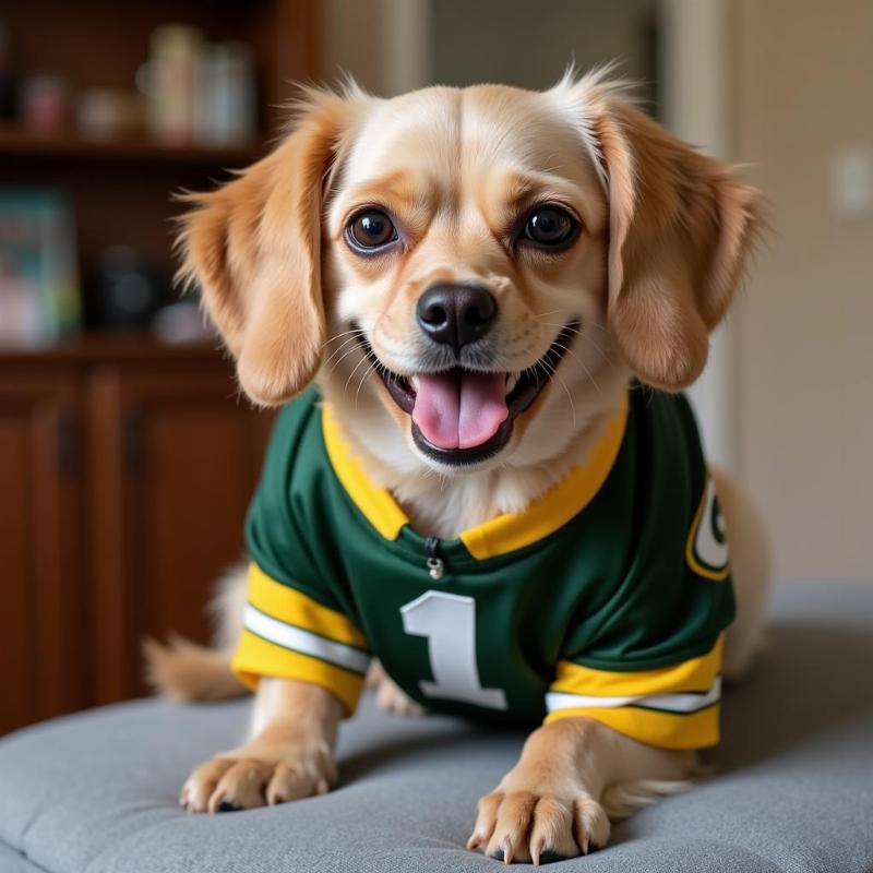 Green Bay Packers dog jersey