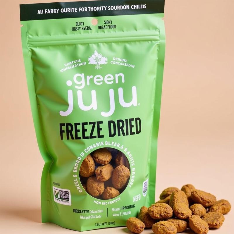 Green Juju Freeze Dried Dog Food Packaging