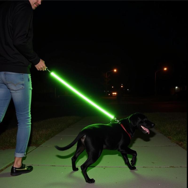 Glow-in-the-Dark Halloween Dog Leash