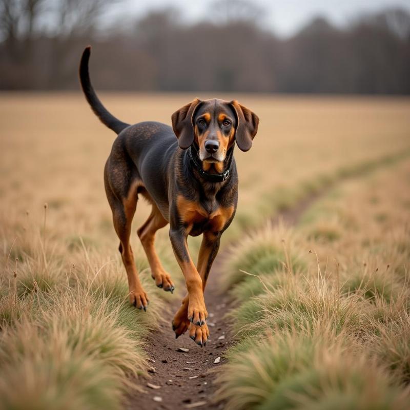 Hanover Hound on a Deer Trail