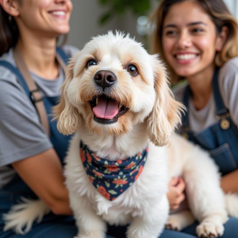 Happy Dog After Mobile Grooming in New Braunfels