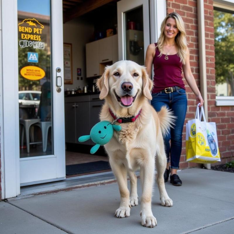 Happy Dog Leaving Bend Pet Express