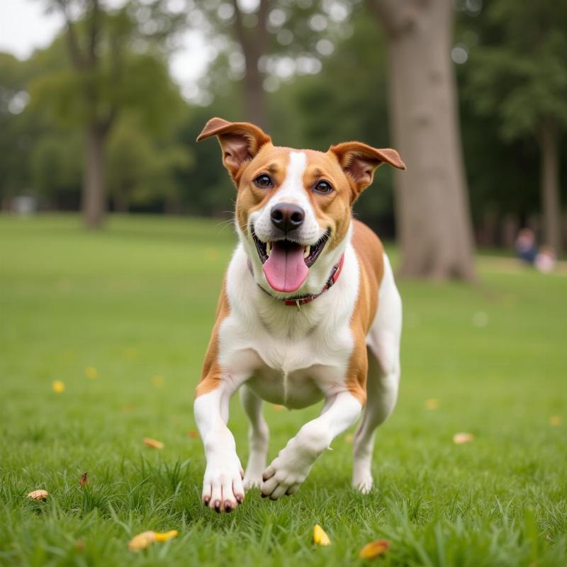 Happy Dog Playing