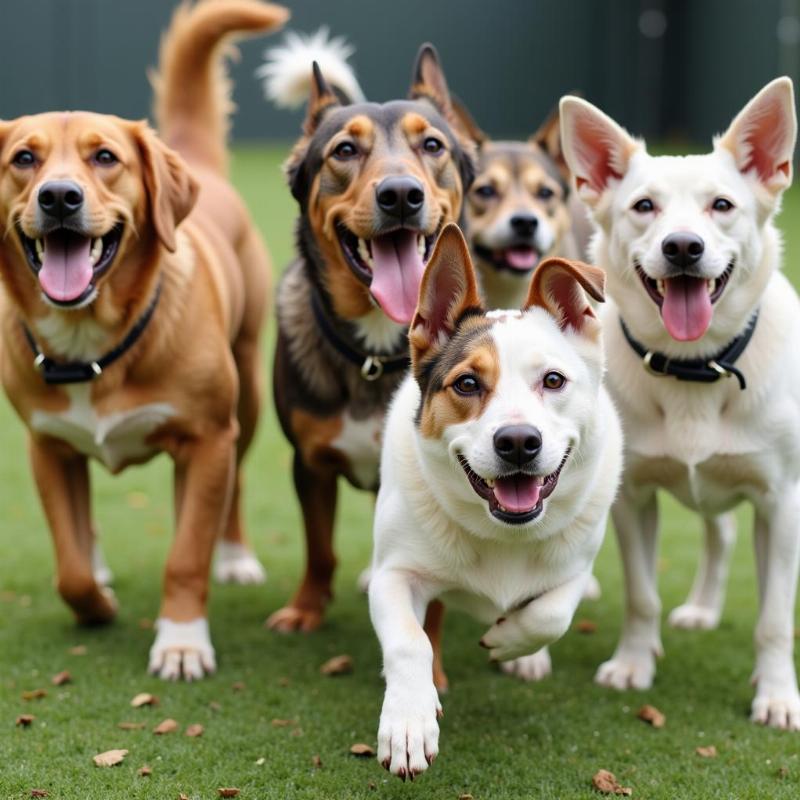 Happy Dogs Playing at Daycare in Spring Hill, FL